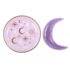 Trinket Dish - Purple Celestial Stacking Moon