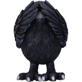 Figurine - Three Wise Raven 8.7cm