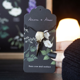 Ketting - Resin Crow Skull