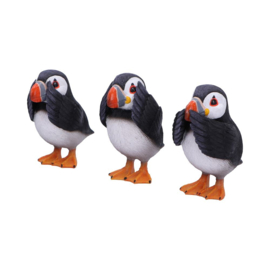 Beeld - Three Wise Puffins 9cm (NN)