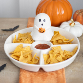 Chip & Dip Snack Dish - Ghost