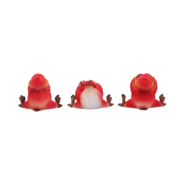 Figurine - Three Wise Birds 9.8cm (NN)