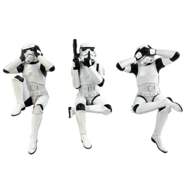Beeld - Three Wise Sitting Stormtroopers 11cm (NN)