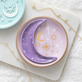 Trinket Dish - Purple Celestial Stacking Moon