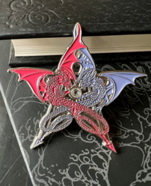 Pin - Pentagram Dragons Red/Blue (AS)