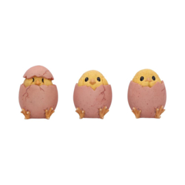 Beeld - Three Wise Chicks 6.7cm (NN)