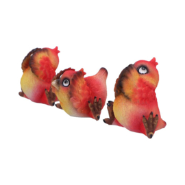 Figurine - Three Wise Birds 9.8cm (NN)