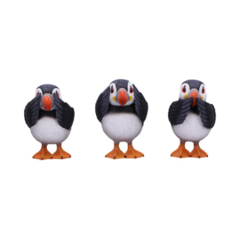 Beeld - Three Wise Puffins 9cm (NN)