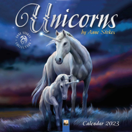 Kalender 2023 - Unicorns by Anne Stokes (AS)