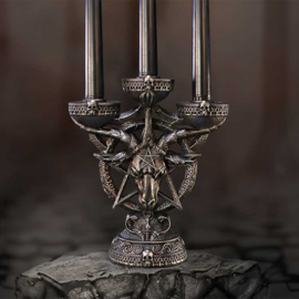 Kaarsenhouder - Baphomet's Randiance Candelabra 20cm (NN)