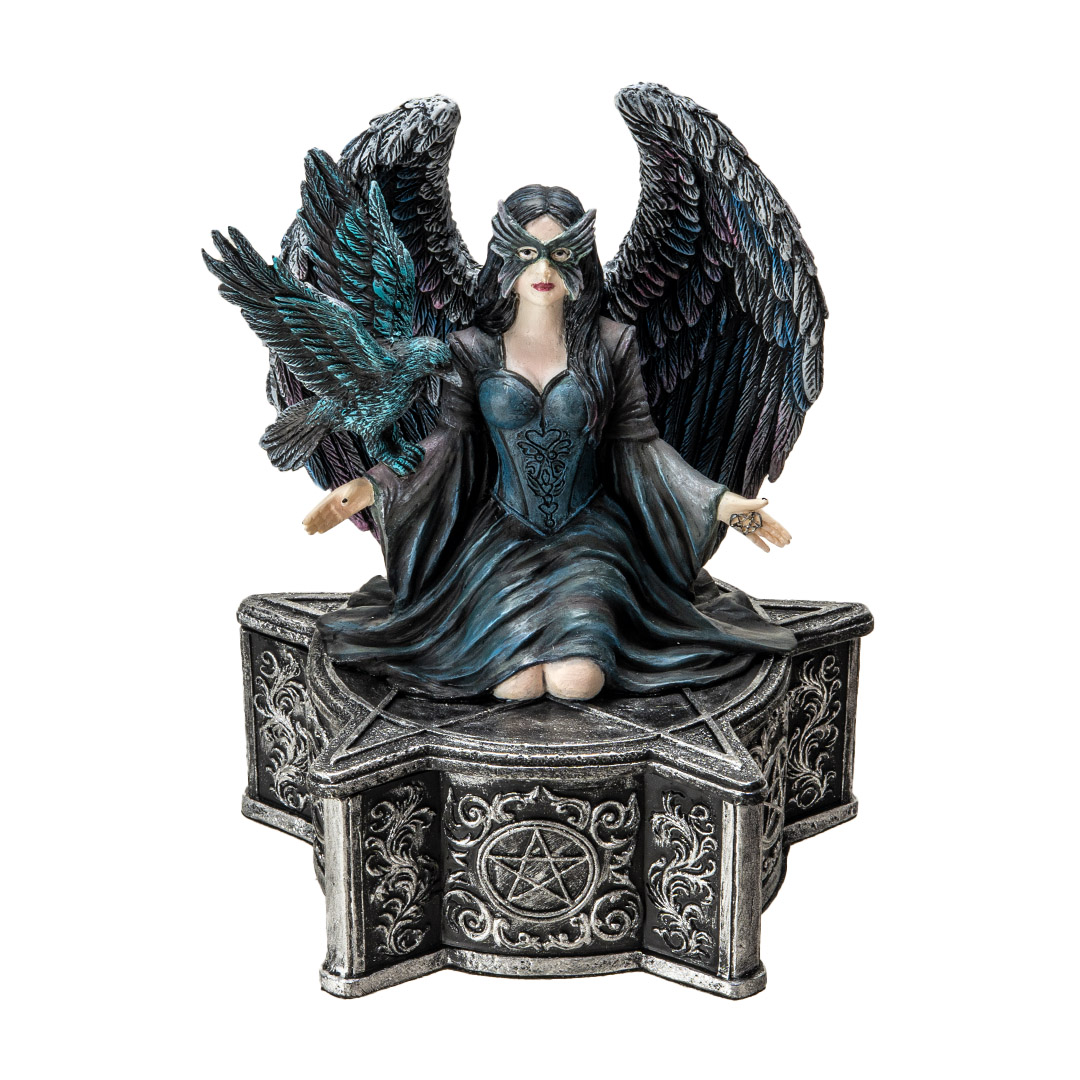 Trinket Box - Raven 17.1cm (AS)