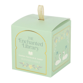 Geurkaars - The Enchanted Library Leather, Patchouli & Amber