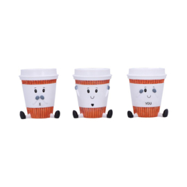 Beeld - Three Wise Coffee Cups 7cm (NN)