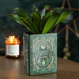 Flower Vase - Green Witch Book