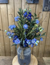 Zijden boeket blauw