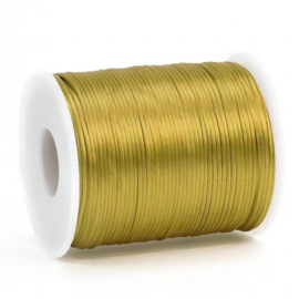 Satijn koord 1,5 mm  yellow gold