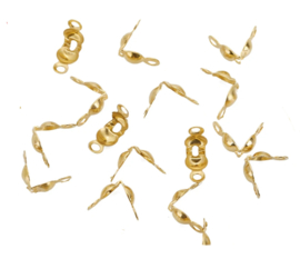 Kalotje Goud 3,2mm stainless steel 10 stuks