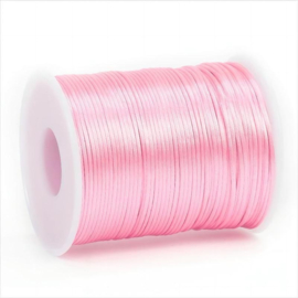 Satijn koord 1,5mm baby pink