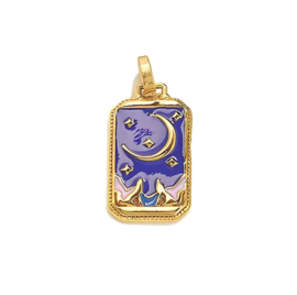 Bedel / hanger Tarot Goud - Blauw