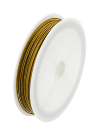 Staaldraad stainless steel Goud 0,38 35 meter