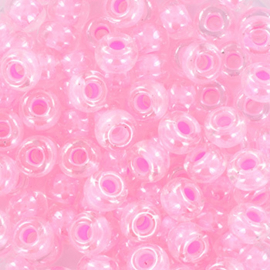 Miyuki 6-207 Pink lined crystal