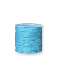 Macramé draad 0,8mm blauw 100 meter