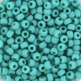 Miyuki rocailles 8/0 3mm Opaque matte turquoise green 8-412f