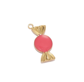 Bedel snoepje Goud - cherry stainless steel