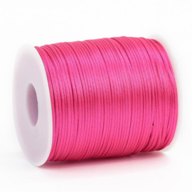 Satijn koord 1,5mm Ibiza pink