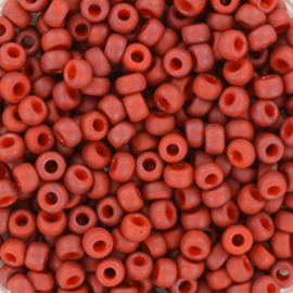 Miyuki rocailles 8/0 3mm Opaque matte terracotta 8-2315