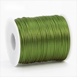 Satijn koord 1,5mm Forest  green