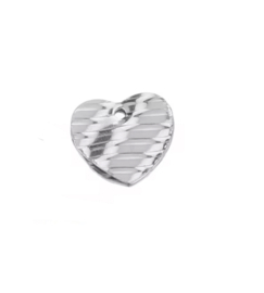 Bedel hart stainless steel zilver 13,5mm