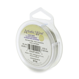 Artistic wire 28 Ga 0,32mm stainless steel   36,5 meter