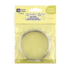 Artistic wire  16 Ga 1,3mm. Stainless steel 3,1 meter