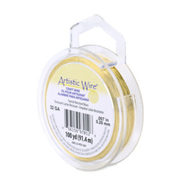 Artistic Wire 32 Ga   0,20mm tarnish resistant brass 91,4 meter