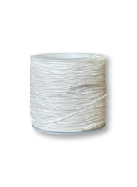 Macramé draad 0,8mm White  100 meter op rol