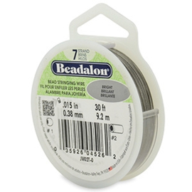 Beadalon 7 draads rijgdraad 0,38mm bright stainless steel