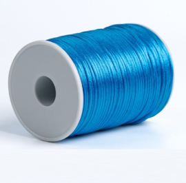 Satijn koord 2,5mm azure blue
