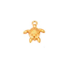 Bedel zee schildpad Goud stainless steel