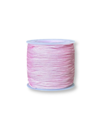 Macramé draad 0,8mm baby roze 100 meter