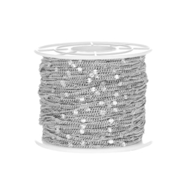 Jasseron / ketting schakel 2mm stainless steel Zilver