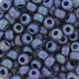 Miyuki 6-4703 opaque glazed frosted rainbow bayberry