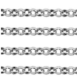 Jasseron / ketting ronde schakel zilver 2mm stainless steel