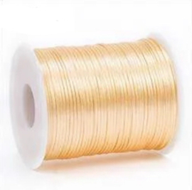 Satijn koord 2,5mm beige