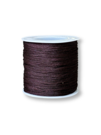 Macramé draad 0,8mm donker bruin 100 meter