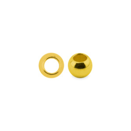 Beadalon knijpkralen Goud maat 2  1,5mm