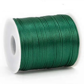 Satijn koord 2,5mm Donker Groen