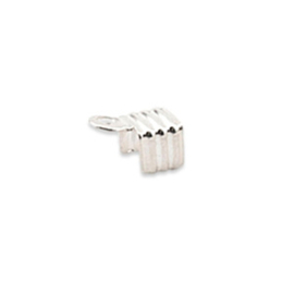 Beadalon veterklem zilver 8x5mm 20 stuks