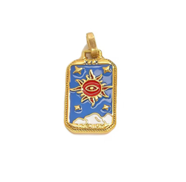 Bedel / hanger tarot Gold - Blue