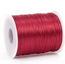 Satijn koord 2,5mm Wine Red